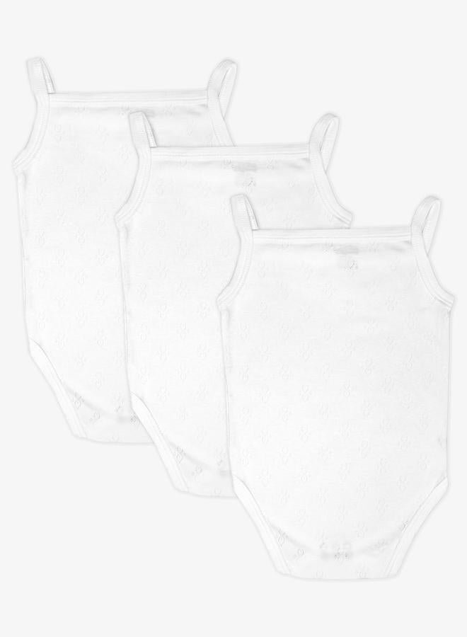 بابيز_بيسك طقم 3 قطع - بودي سوت بلا اكمام 100% قطن سوبر كومبد - Image 5